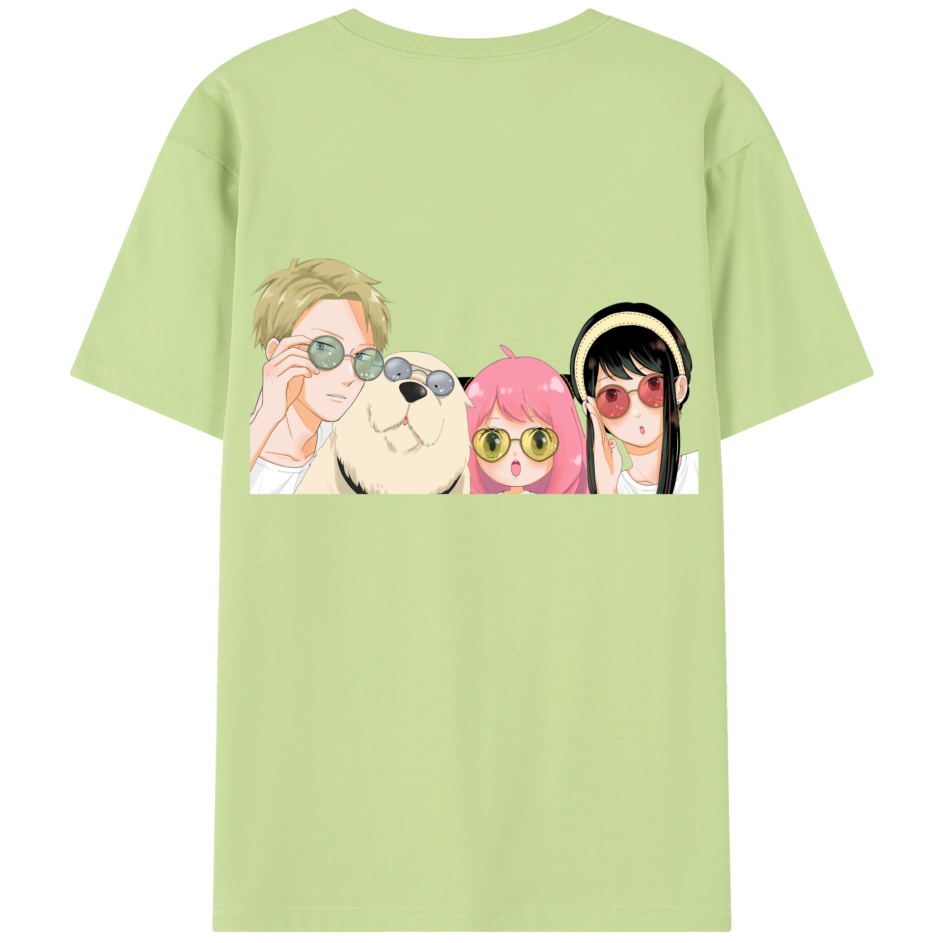 （画像用） SPY×FAMILY间谍家家酒 綿100％半袖Tシャツ（背面プリント）